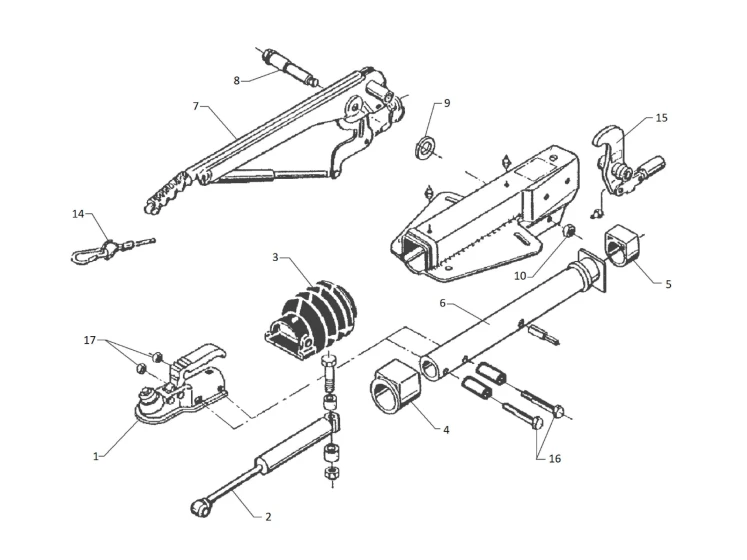 Attache à inertie semelle en V AL-KO | Type 251S | 2600 kg