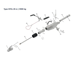 Attache à inertie semelle en V | Type KFGL.35-A - 3500 kg