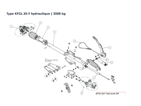 Attache à inertie semelle en V | Type KFGL.35-F hydraulique - 3500 kg