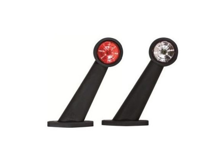 image de Feu de gabarit LED bicolore oblique | 12/30V | 165 mm