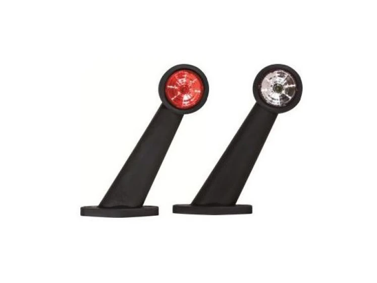 Feu de gabarit LED bicolore oblique | 12/30V | 165 mm