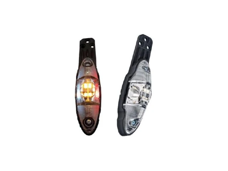 Feu gabarit LED tricolore sur languette | 12/24V