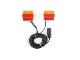 Kit de signalisation arrière LED | Magnétique | 12V | Orange et rouge