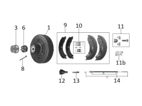 Kit moyeu KNOTT | Type 30-2261 (300x60)