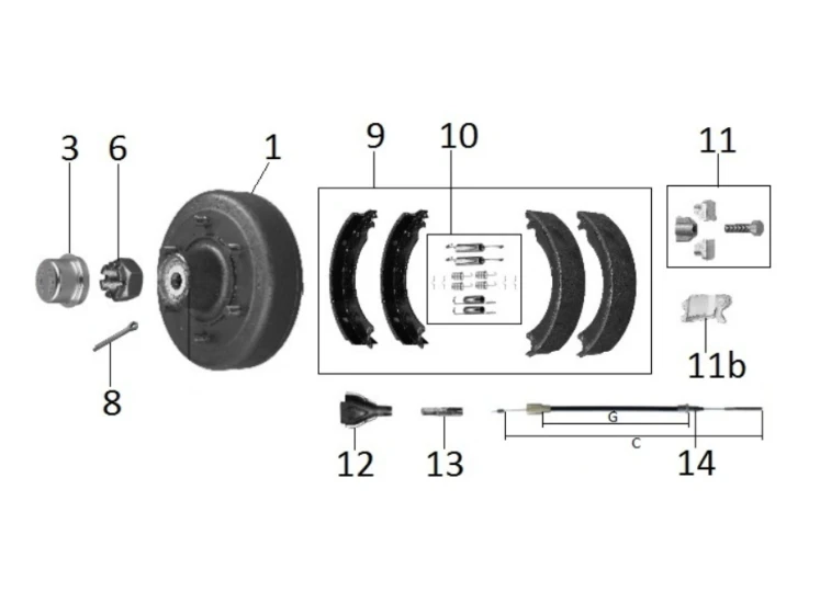 Kit moyeu KNOTT | Type 30-2355 (300x60)