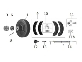 Kit moyeu KNOTT | Type 30-2355 (300x60)