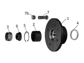 Kit moyeu sans frein | Moyeu 4x115 | KNOTT