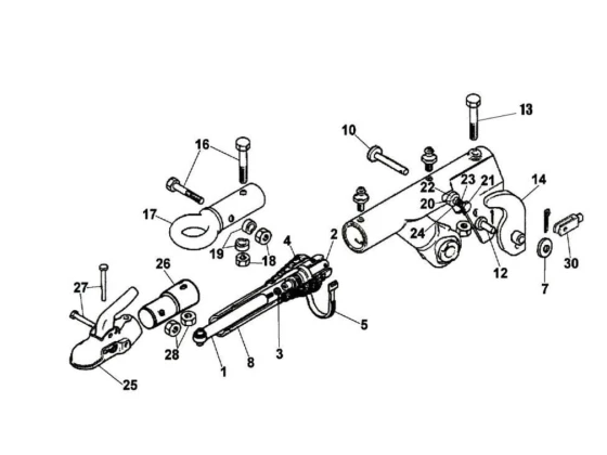 image de Partie haute timon réglable freiné AL-KO | Type FA 3.5 | 3500 kg