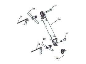 Partie intermédiaire de timon réglable freiné AL-KO | Type FA 1.4 | 1400kg