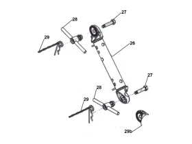 Partie intermédiaire de timon réglable freiné AL-KO | Type FA 1.5 | 1500kg