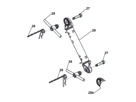 Partie intermédiaire de timon réglable freiné AL-KO | Type FA 2.5 | 2500kg