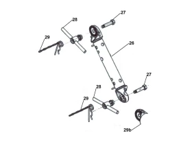 Partie intermédiaire de timon réglable freiné AL-KO | Type FA 3 | 3000kg