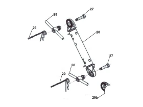 Partie intermédiaire de timon réglable freiné AL-KO | Type FA 3.5 | 3500kg | Axe de 36