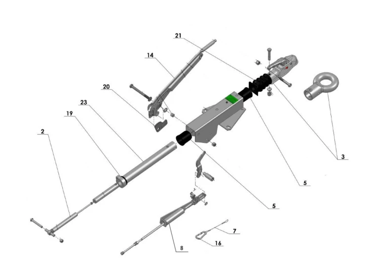 Pièces attache à inertie semelle en V RTN-GOETT | Type 549G2 | 2000kg