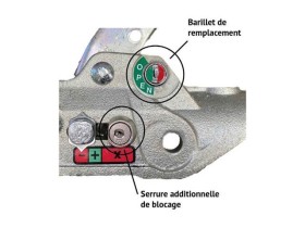 image de Serrures additionnelles ou barillets pour tête