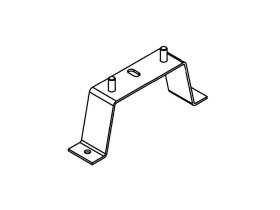 image de Support de roue de secours galvanisé 130x4