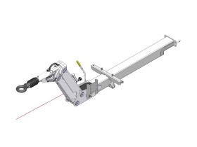 image de Timon complet réglable freiné KNOTT | Type KHD | De 800 à 3500 kg
