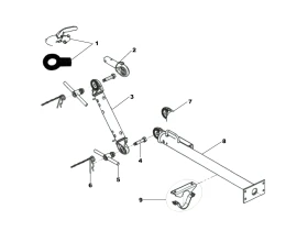Timon réglable non freiné | Type KHV 5 - 500 kg
