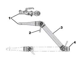 Timon sans frein AL-KO | PTAC 2700kg | Entretoise tube Ø92
