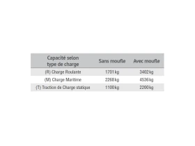 Treuil électrique de halage | 1100 kg | 12V