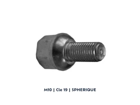 Vis de roue Sphérique  | M10 | Clé 19